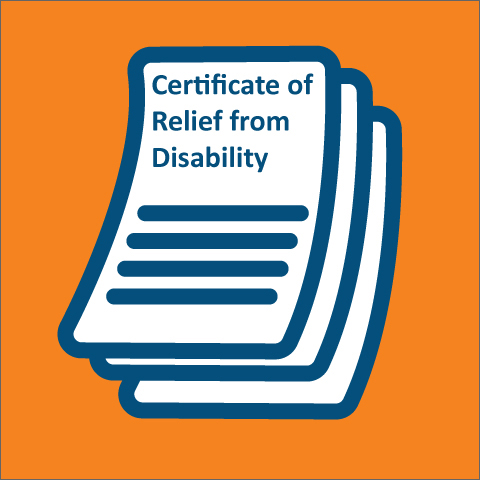 Certificate of Relief from Disability