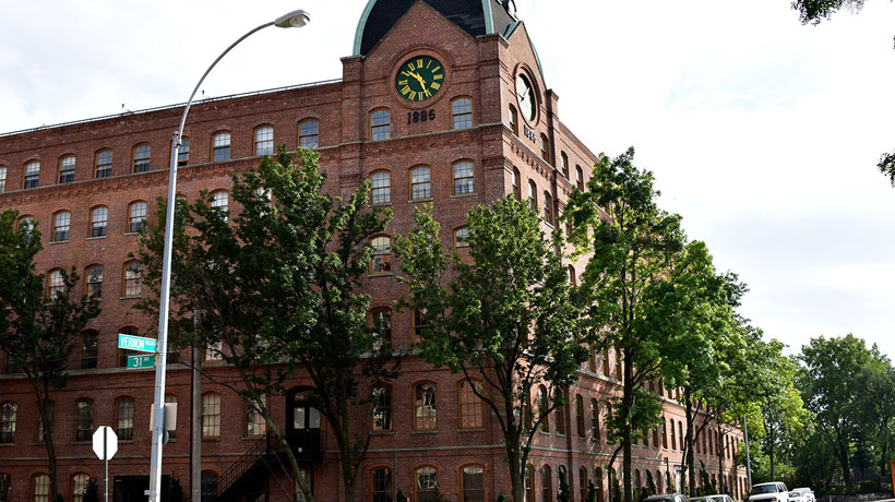 Vernon Boulevard clock tower
                                           