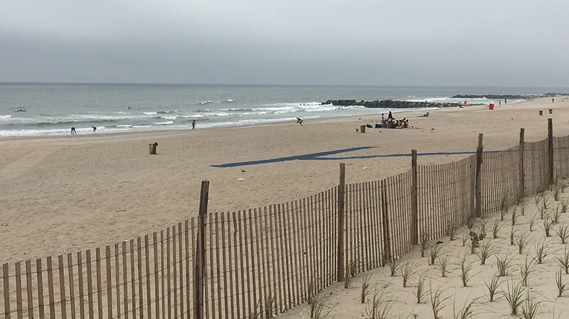 Cloudy day at Rockaway Beach
                                           