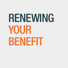Renewing your benefit