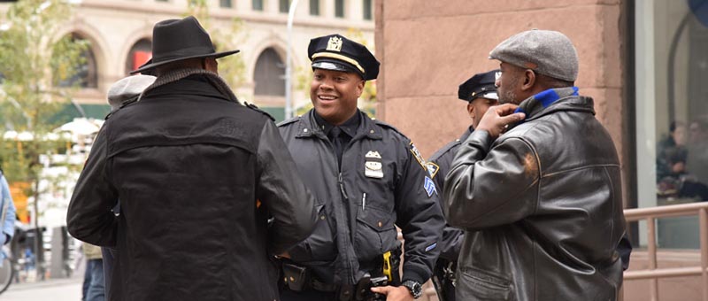 NYPD talking to group of concerned citizens