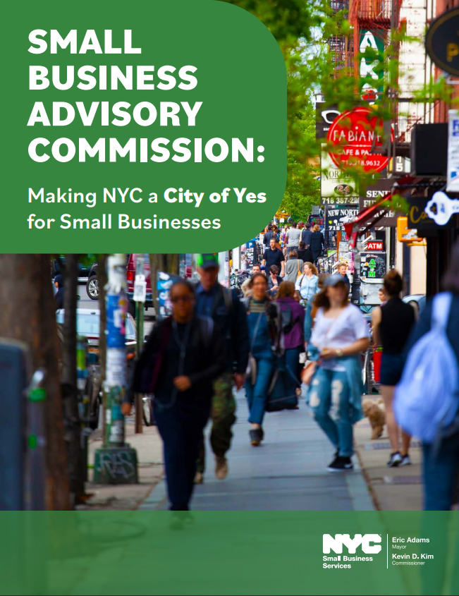 Small Business Advisory Commission Report Cover