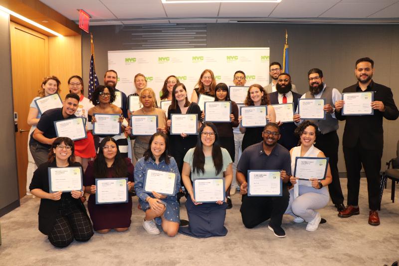 group photo of Neighborhood Leadership Fellows