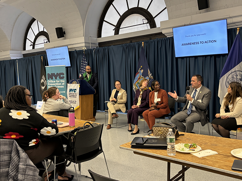OPHC was organizing a panel on Hate Crimes Prevention with NYPD, and district attorney offices