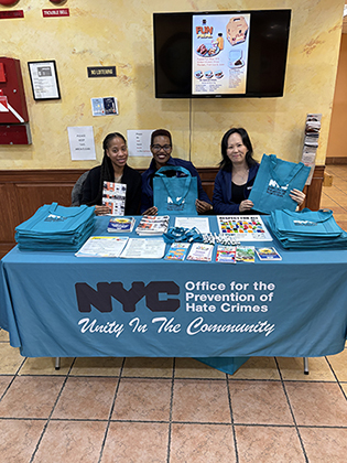 OPHC and OSE work together tabling at senior center in Brooklyn