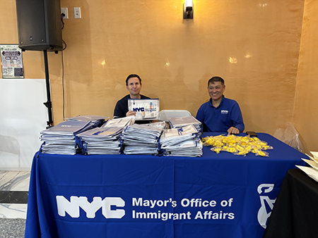 Mayor's Office of Immigration Affairs is providing resources to community at interagency event Ifar in the city.