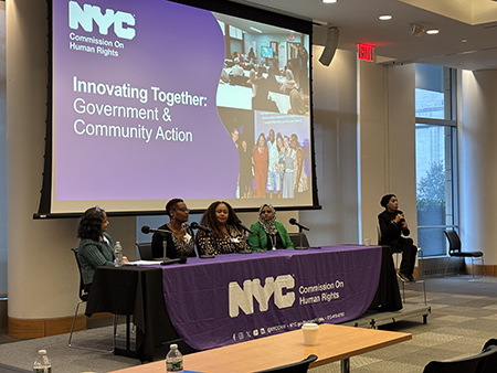 OPHC and community project grantees joined panel discussion at Commission on Human Rights summit of 2025.