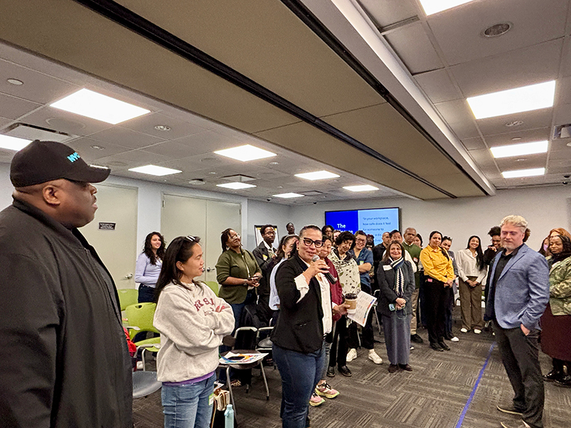 a training program attendee, NYC government staff was sharing her learnings