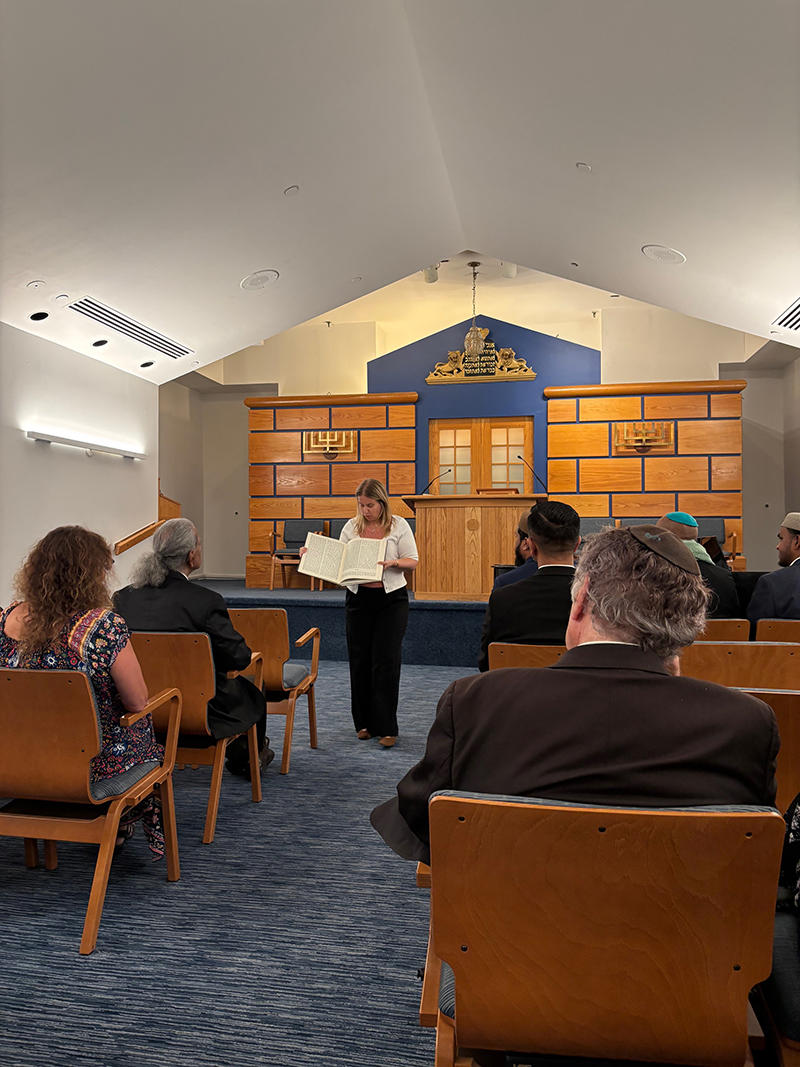 The Rabbi of Village Temple was introducing Jewish religion and traditions