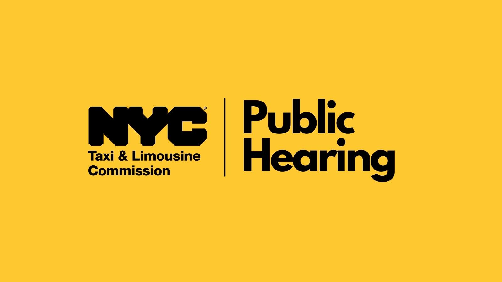 Commission Hearing 
                                           