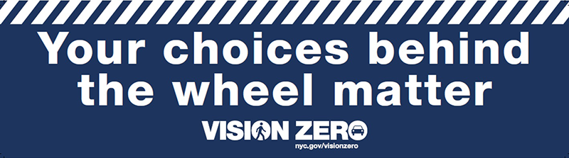 Image for Vision Zero bumper sticker