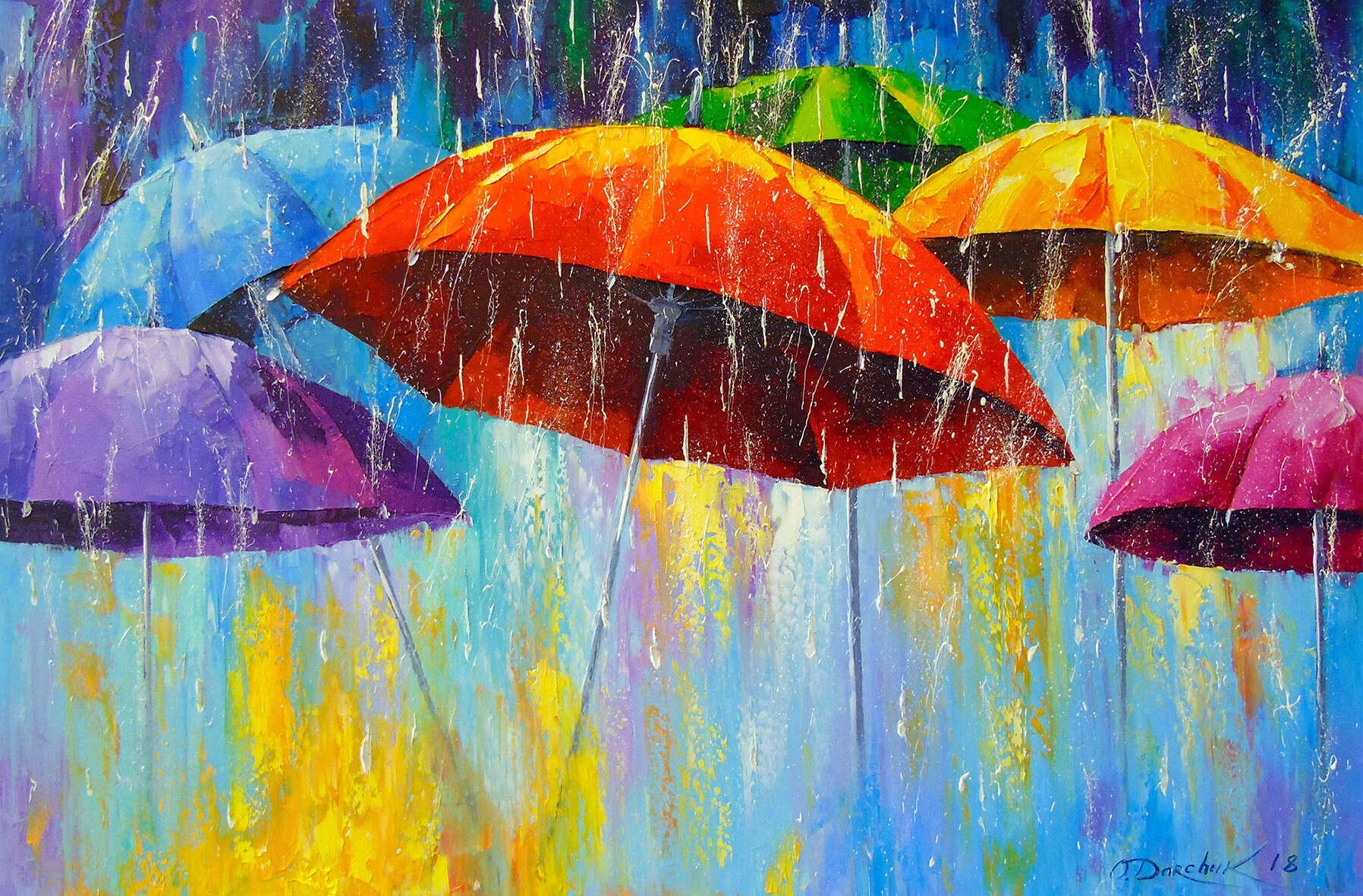 Photo of white umbrellas
                                           
