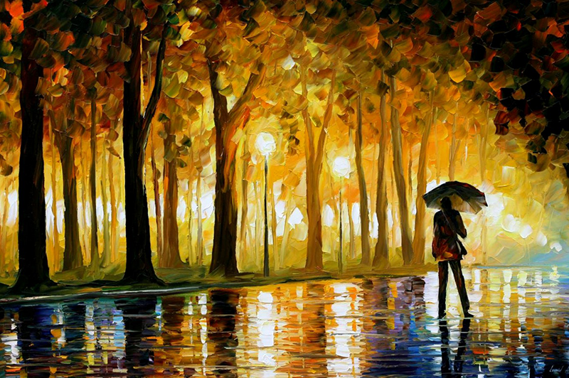 Leonid Afremov -- Autumn Under The Rain