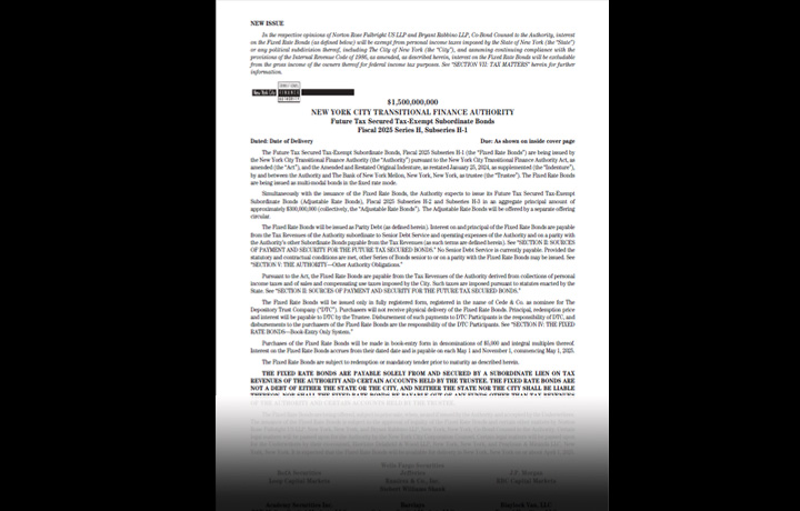 Fiscal 2025 Series H Offering Circular cover page
                                           