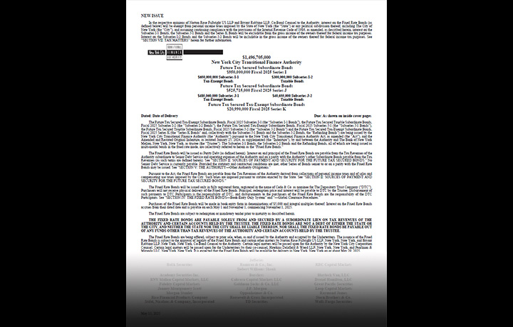 Fiscal 2025 Series I, Series J, and Series K Offering Circular cover page
                                           