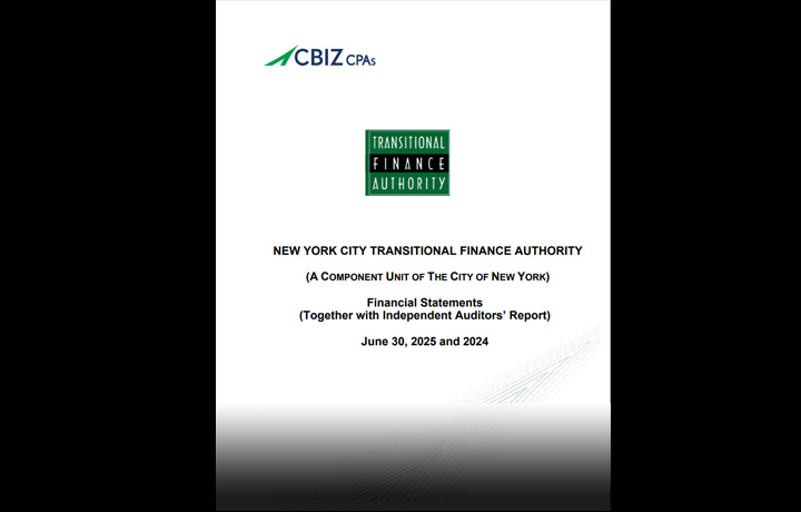 TFA FY 2025 Financial Statements Cover
                                           