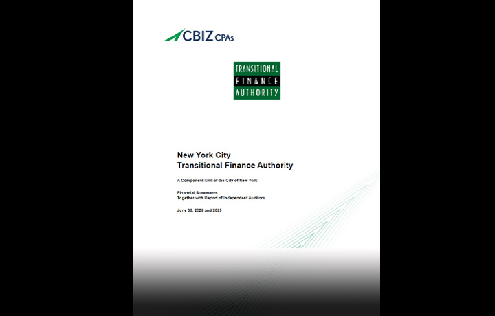 TFA FY 2026 Financial Statements Cover
                                           