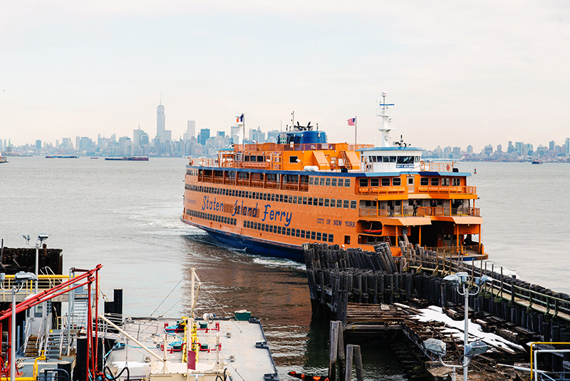 Staten Island Ferry Departing from St. George Terminal Staten Island