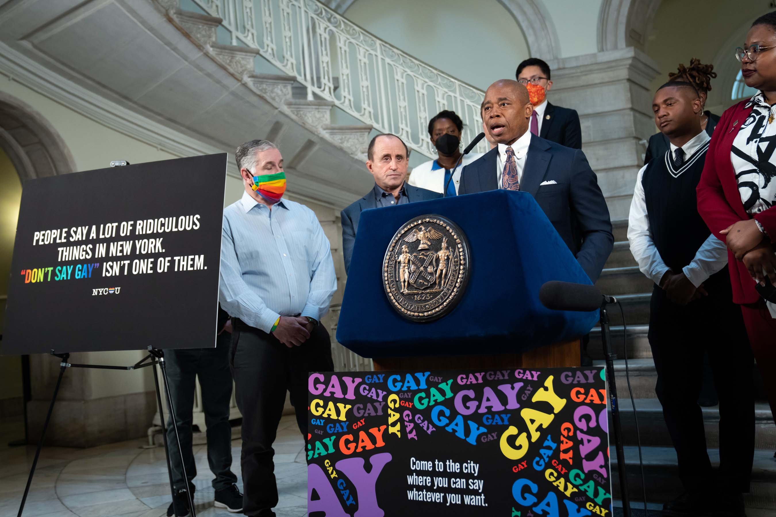 July 27, 2021: Bronx, New York- Community Residents and others look on as  New York City Mayor Bill De Blasio holds Office hours at Roberto…