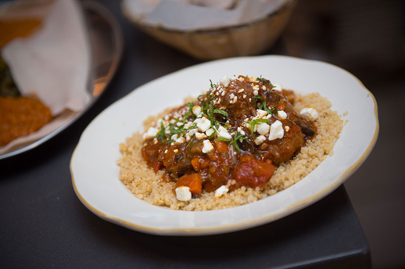 a plate of food