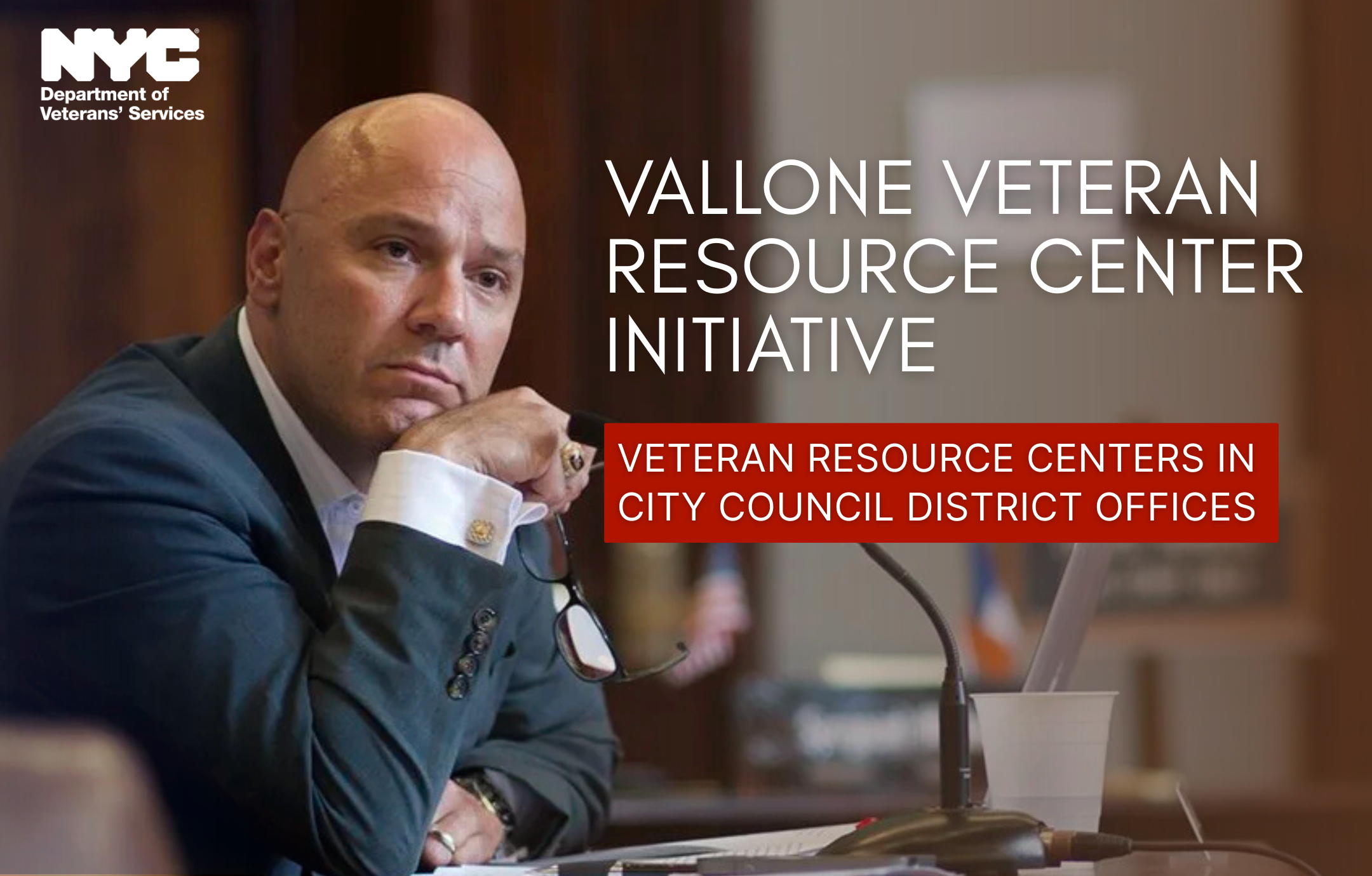 Paul Vallone in glasses removed in a City Council hearing.
                                           