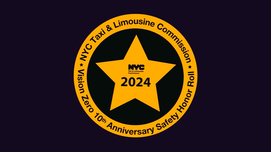 NYC Taxi & Limousine Commission - Vision Zero 10th Anniversary Safety Honor Roll