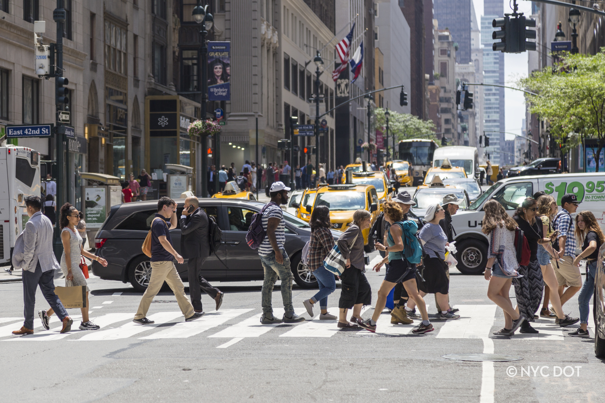 Pedestrian Safety Island  NYC Street Design Manual