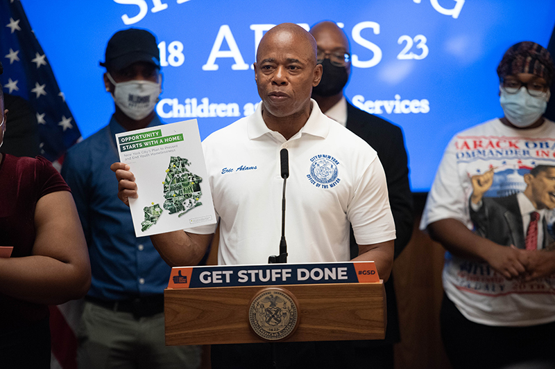 Mayor Adams Unveils Plan to Prevent and End Youth Homelessness in New ...