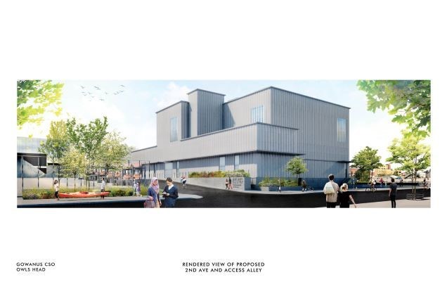 Rendering of headhouse for second tank.