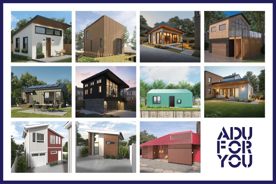 a collage of ancillary dwelling units