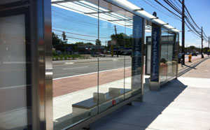 New bus shelters