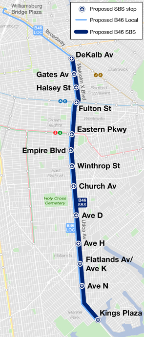 Utica Avenue Bus Priority and Safety Study Project Area