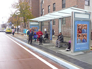 New bus shelters New bus shelters