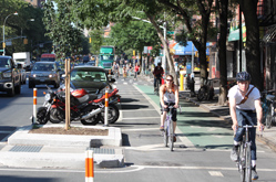 Parking protected bike lanes Parking protected bike lanes
