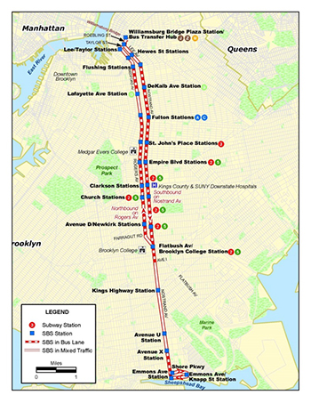 Nostrand Avenue Route map Nostrand Avenue Route map