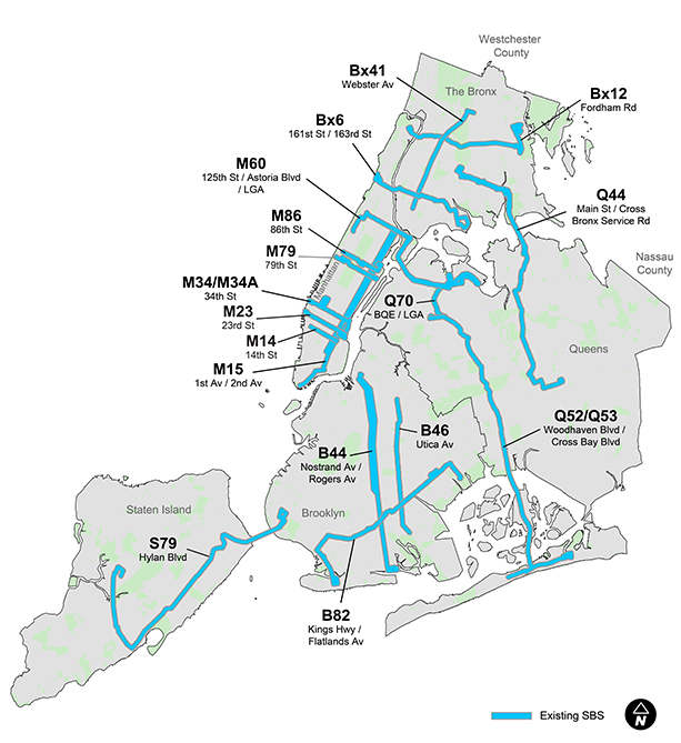 BRT Route Map 2019