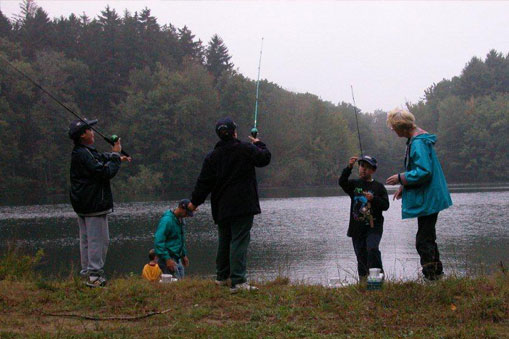 Youth fishing