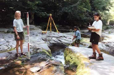 AmeriCorps members on the Stony Clove Creek in Lanesville, Greene County.