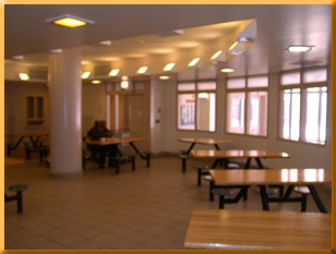 Dining area in Secure detention facility