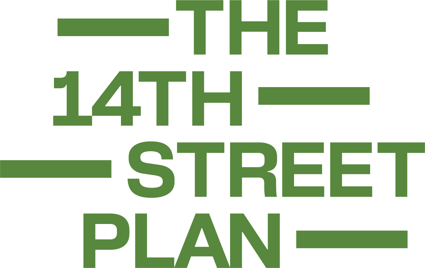 Text logo for "The 14th Street Plan"