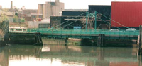 View from afar of the Carroll Street Bridge