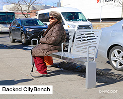 Backed City Bench