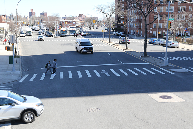 Pedestrian Safety Island  NYC Street Design Manual