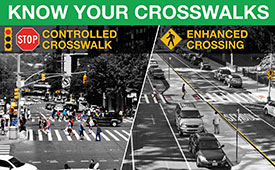 Know Your Crosswalks poster