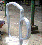 David Byrne's Bike Rack called The Coffee Cup