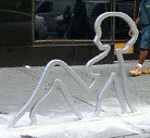 David Byrne's Bike Rack called The Olde Times Sq