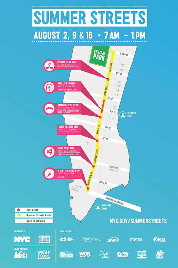 Summer Streets 2014 Map