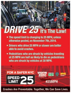 vision zero 25 mph flyer