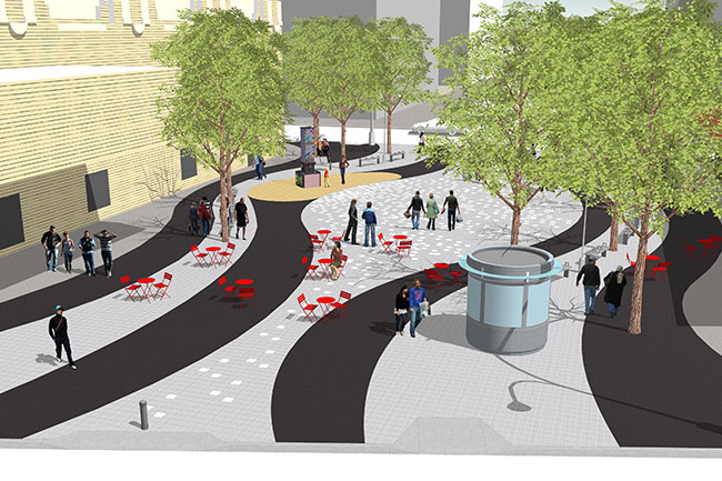Rendition of Plaza de las Americas