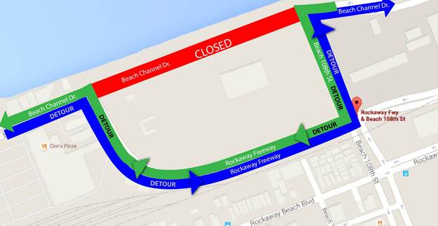 map of beach-channel-drive